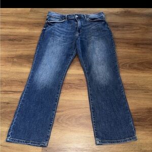 Lucky Brand Jeans Mens 36x30 Blue Dark Wash Cotton Stretch 223 Straight Fit